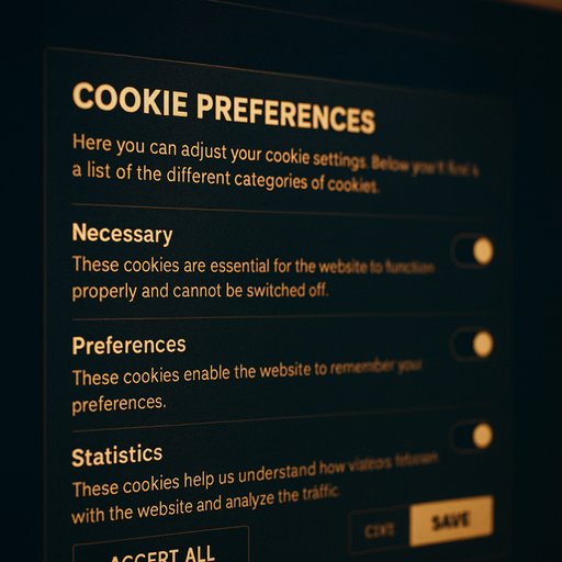TK11 cookie preferences settings screenshot